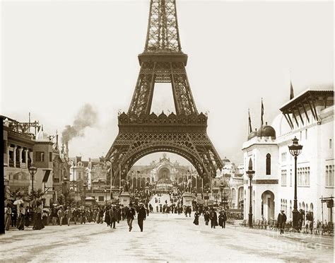 Paris Exposition Eiffel Tower Paris France 1900 Historical Photos
