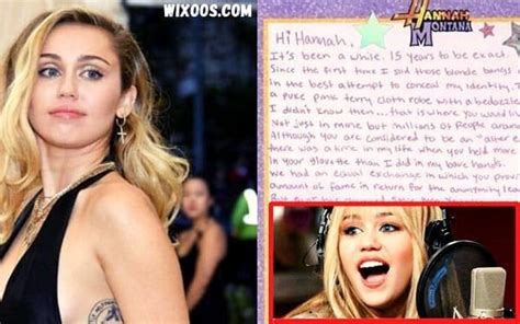 Miley Cyrus Sends A Touching Letter To Hannah Montana Rzillennials