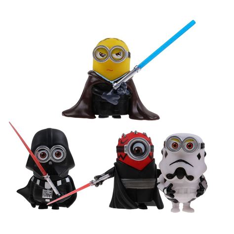 4pcsset Star Wars Action Figure 315 Collection Toys Doll Minion