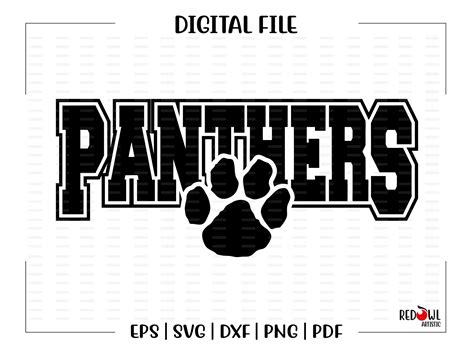 Drawing And Illustration Digital Svg Football Svg Htv Digital Panther