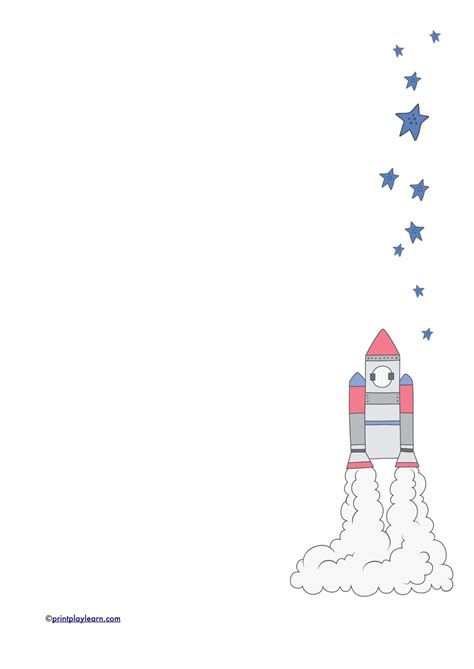 This is not an official translation and may contain errors and inaccurate translations. Rocket Writing Paper - plain + lined - Printable Teaching ...