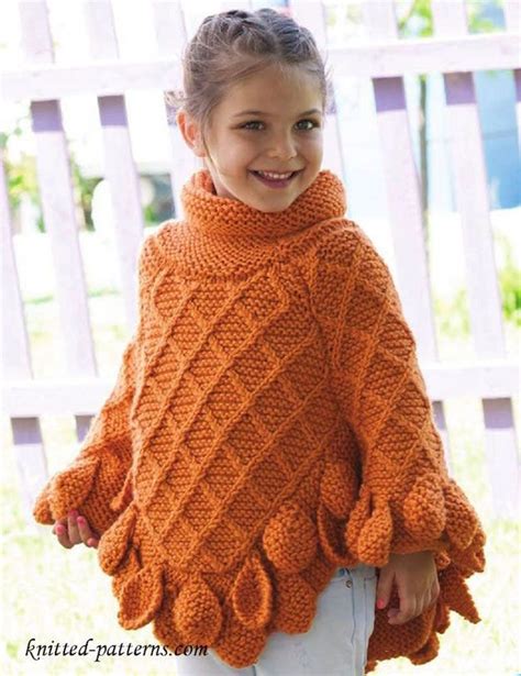 Cable Knit Poncho With Leaves That Diamond Pattern That Amazing Cowl