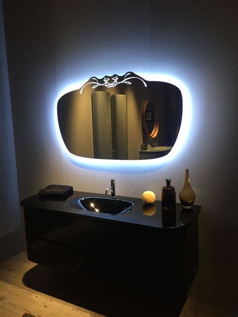 Reflection dimmable led lighted frosted edge bathroom/vanity mirror. How To Integrate A Black Vanity Into The Bathroom Without ...