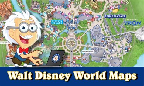 Walt Disney World Maps Theme Park Professor