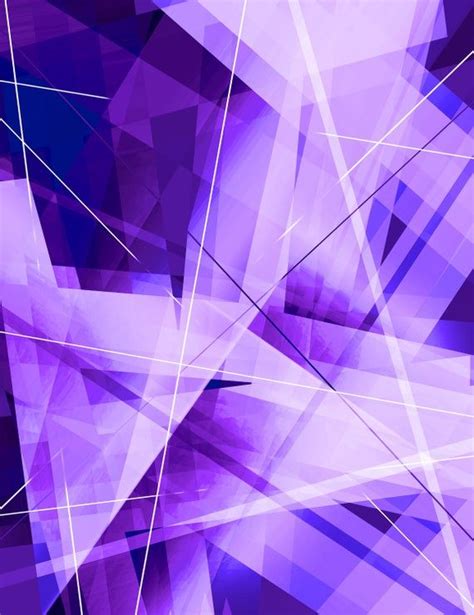Violet Purple Modern Geometric Abstract Art Print Etsy Abstract