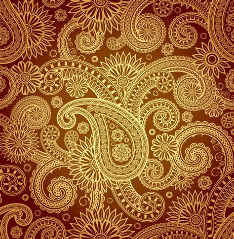 Gold Damask Vector Art And Graphics