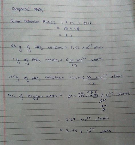 ›› quick conversion chart of moles to atom. calculate the number of atom of oxygen present in 120g of ...