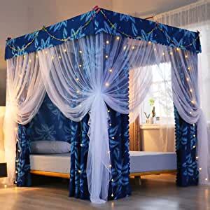 Discover bed canopies & drapes on amazon.com at a great price. Amazon.com: Mengersi Four Corner Post Canopy Bed Curtains ...