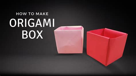 How To Make Origami Storage Box Paper Box Tutorial Youtube