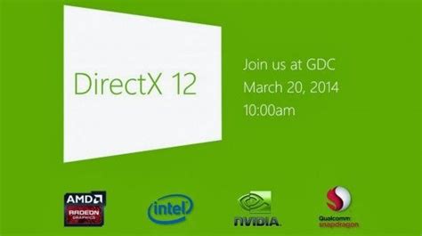 Directx 12 Will Be Unveiled By Microsoft At Gdc On March 20 March
