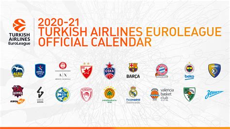 Euroleague Schedule Announced For 20202021