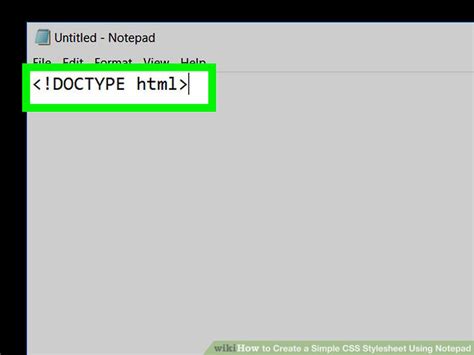 How To Create A Simple Css Stylesheet Using Notepad