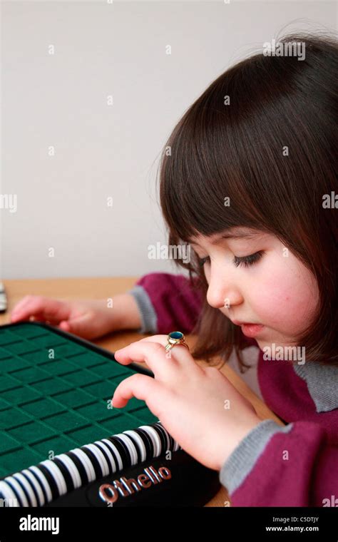 Young Girl Counting Stock Photo Alamy