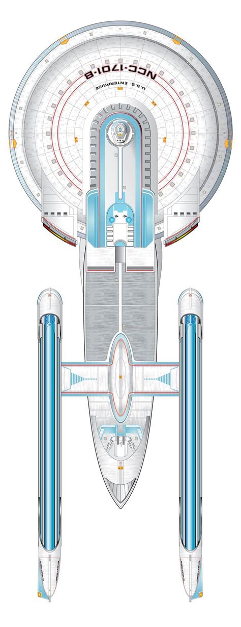 Starship Schematic Excelsior Class Variant Uss Enterprise Ncc 1701