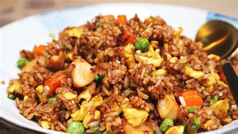 In a large skillet, saute the pork, carrot, broccoli, peas and onion in butter until pork is no longer pink. BETTER THAN TAKEOUT AND EASY! Chinese Chicken Fried Rice ...