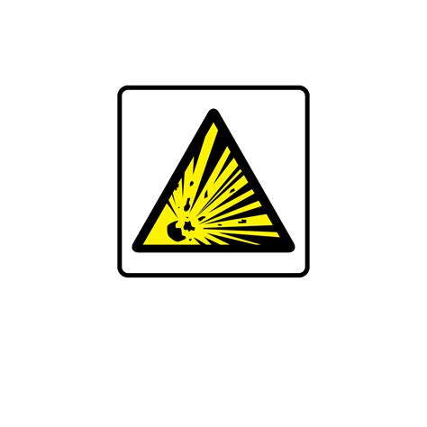 Buy Explosive Symbol Labels Danger And Warning Stickers