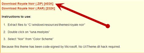 How To Download The Royale Noir Secret Theme On Windows Xp