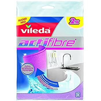 Vileda Actifibre Cloth For Cleaning Glass Yellow Amazon Co Uk