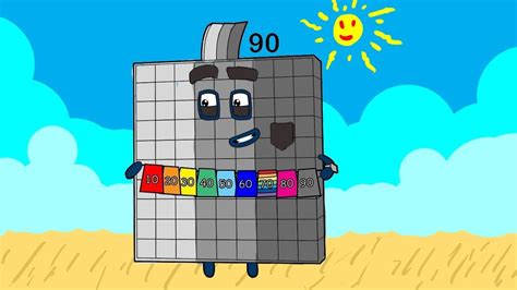 Numberblock 90 Color 90s Howden