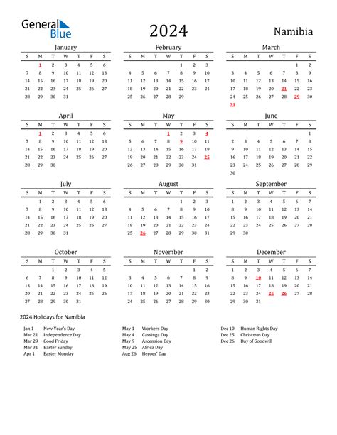Holiday Calendar 2024 South Africa Tania Florenza