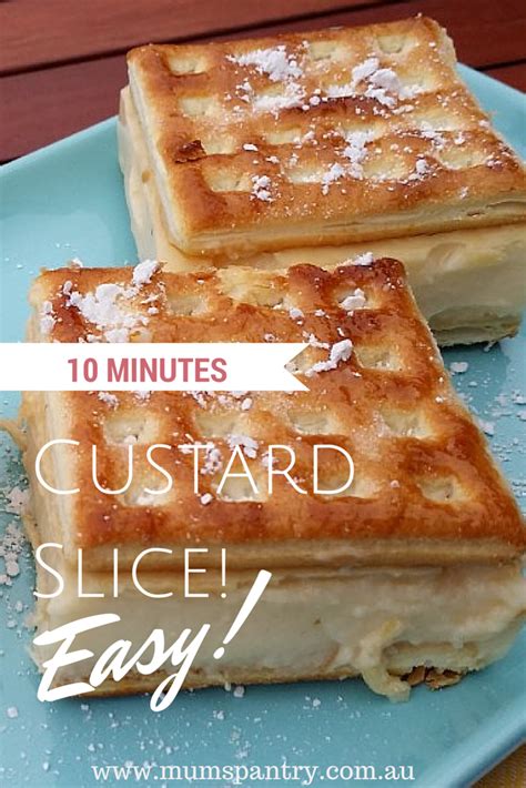 10 Minute Custard Slice Thermomix Version Mums Pantry