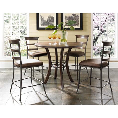 Hillsdale Cameron Round Counter Height Dining Table And Reviews Wayfair