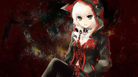 Download Scary Anime Goth Girl Wallpaper