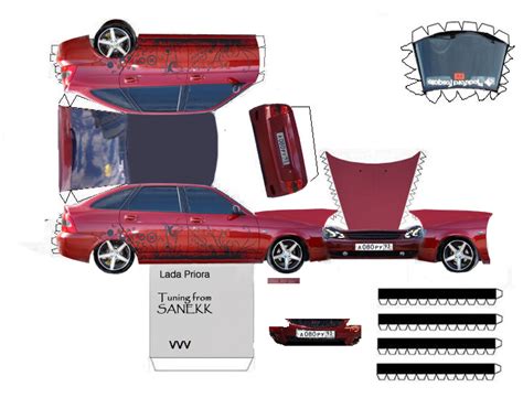 Lada Priora Paper Car Paper Models Felix Movie Posters Cars Paper