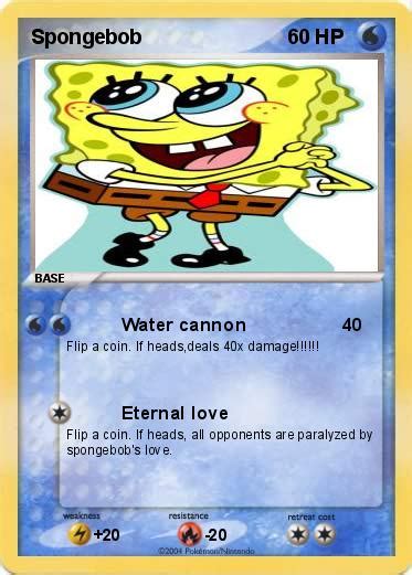 Pokémon Spongebob 162 162 Water Cannon My Pokemon Card