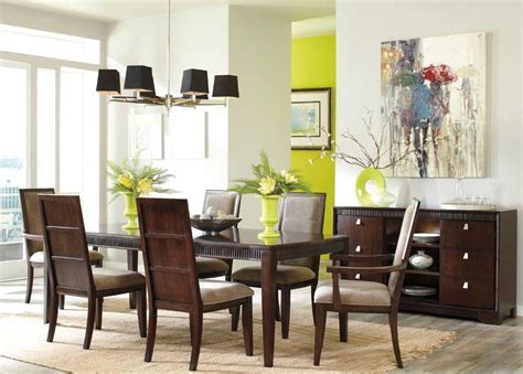 There is something about a big dining room table that just exudes class and refinement, even if they are made to appear more rustic. Modern Formal Dining Room Sets 10 - Viral Decoration