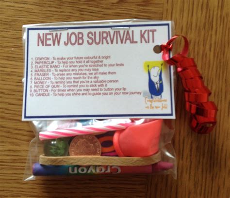 New Job Survival Kit T For New Job New Career Promotion Leaving
