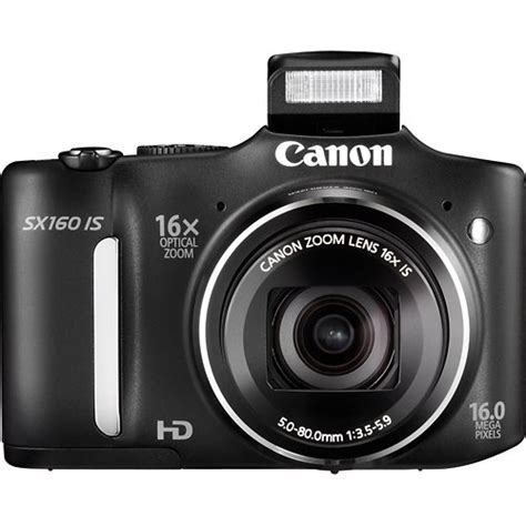 Canon Powershot Sx160 Is 160megapixel Digital Camera Black 6354b001