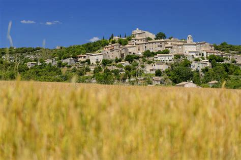 Hay Fields In Joucas Provence Stock Photo Image Of Azur Landscape