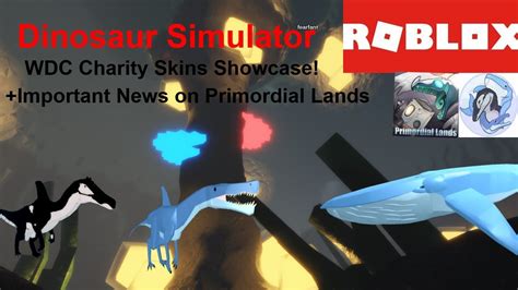 Roblox Dinosaur Simulator Wdc Charity Skins Showcase Important