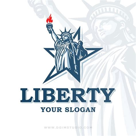 Statue Of Liberty Drawing Logo Design Logo Design Logo Design