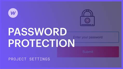 Password Protection — Webflow Tutorial Youtube
