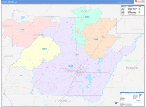 Maps Of Greene County Arkansas