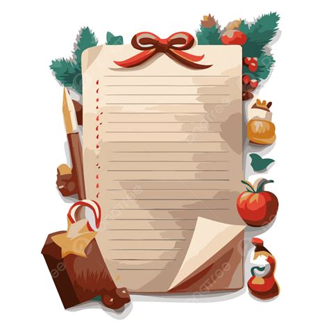 Lista De Navidad Vector Png Dibujos Pegatina Clipart Navidad Notas