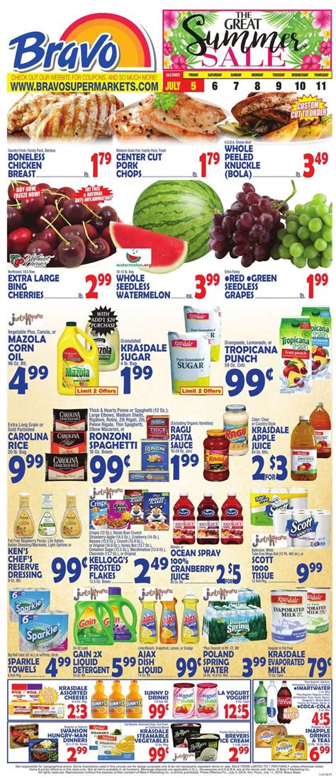 Bravo Supermarkets Current weekly ad 07/05 - 07/11/2019 - weekly-ad-24.com