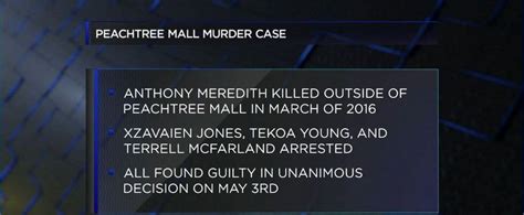 Sentencing Handed Down For 3 Convicted Of Murder In Peachtree Mall Shooting