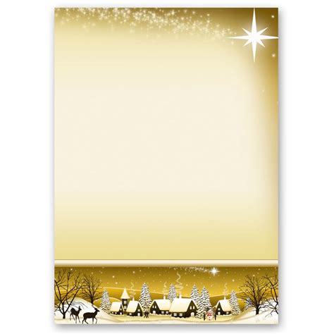 Um nun die adresse des empfängers korrekt zu platzieren, können sie ein textfeld verwenden. Briefpapier WINTERDORF (GOLD) DIN A4 - 50 Blatt online kaufen | Paper