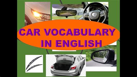 Car Vocabulary In English Youtube