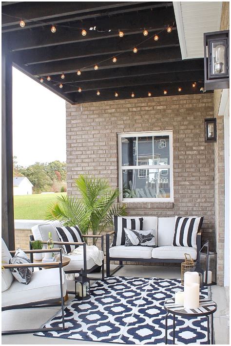 Black And White Outdoor Patio Vibes Outdoor Patio Decor White