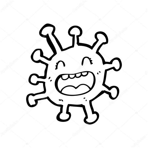 Es un virus muy común que ocasiona síntomas leves similares a los del resfriado en los adultos y en los niños sanos mayores. Flu virus cartoon — Stock Vector © lineartestpilot #19902099