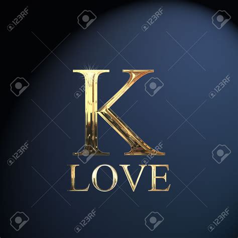 Are you planning to work for your entire life? Gold Alphabet Letter K Word Love On A Blue Background ...