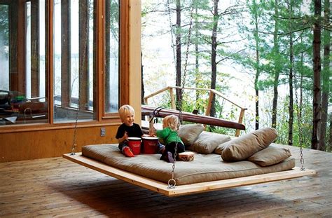 Top 10 best indoor swing in 2021. 30+ Pallet Bed Swing at Backyard Ideas | Pallet swing beds, Outdoor hanging bed, Indoor hammock bed