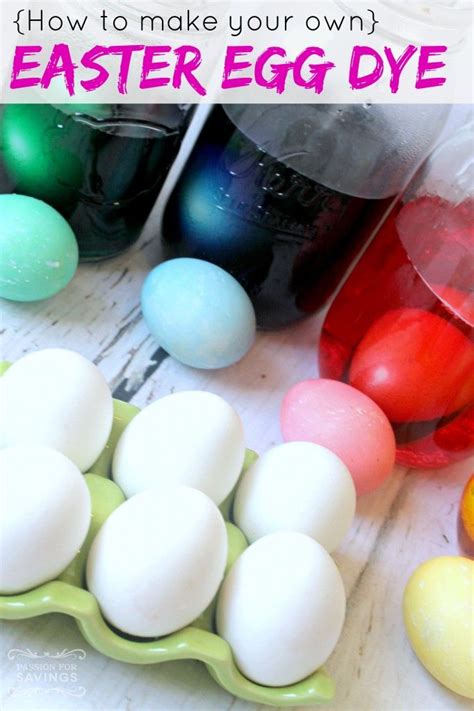 Homemade Easter Egg Dye Recipe Passion For Savings Easter Eggs