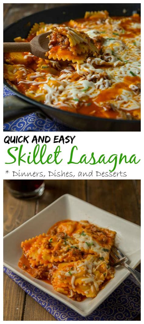 Speedy Skillet Ravioli Lasagna Recipe Iucn Water