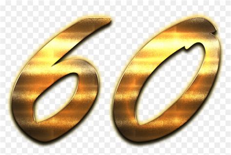 60 Number Golden Png Transparent Gold 60 Png Clipart 5792151 Pikpng