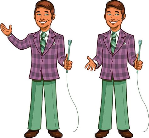 Clip Art Of Game Show Host Illustrations Royalty Free Vector Graphics